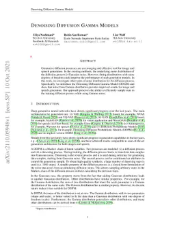 Denoising Diffusion Gamma Models