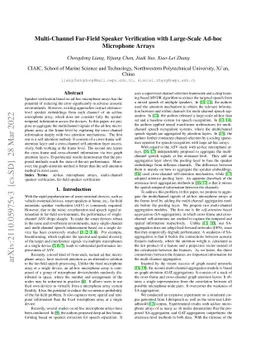 Multi-Channel Far-Field Speaker Verification with Large-Scale Ad-hoc
  Microphone Arrays
