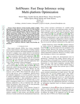 SoftNeuro: Fast Deep Inference using Multi-platform Optimization