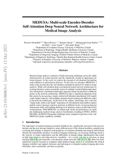 MEDUSA: Multi-scale Encoder-Decoder Self-Attention Deep Neural Network
  Architecture for Medical Image Analysis