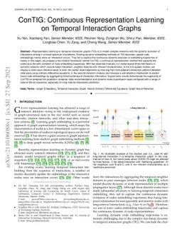 ConTIG: Continuous Representation Learning on Temporal Interaction
  Graphs