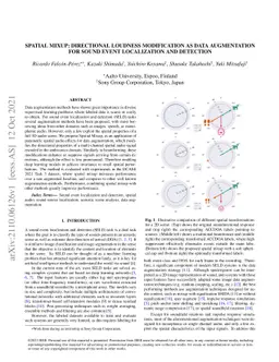 Spatial mixup: Directional loudness modification as data augmentation
  for sound event localization and detection