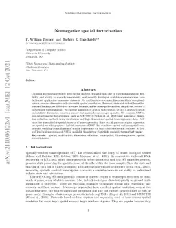 Nonnegative spatial factorization