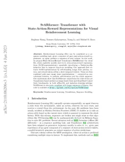 StARformer: Transformer with State-Action-Reward Representations for
  Visual Reinforcement Learning