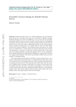 StateAFL: Greybox Fuzzing for Stateful Network Servers