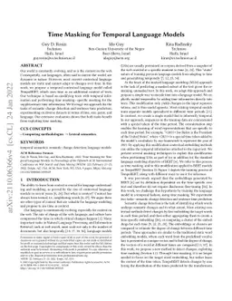Time Masking for Temporal Language Models