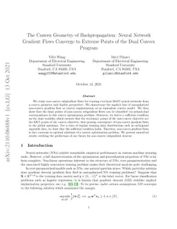 The Convex Geometry of Backpropagation: Neural Network Gradient Flows
  Converge to Extreme Points of the Dual Convex Program