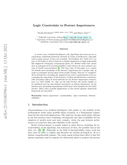 Logic Constraints to Feature Importances
