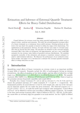 Estimation and Inference of Extremal Quantile Treatment Effects for
  Heavy-Tailed Distributions