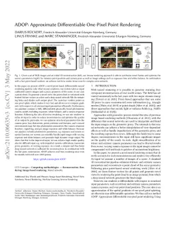 ADOP: Approximate Differentiable One-Pixel Point Rendering