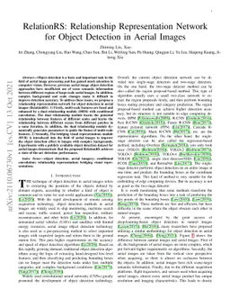 RelationRS: Relationship Representation Network for Object Detection in
  Aerial Images