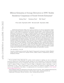 Efficient Estimation in NPIV Models: A Comparison of Various Neural
  Networks-Based Estimators