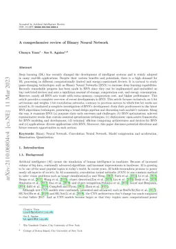 A comprehensive review of Binary Neural Network