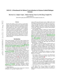 SGD-X: A Benchmark for Robust Generalization in Schema-Guided Dialogue
  Systems