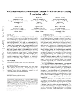 NoisyActions2M: A Multimedia Dataset for Video Understanding from Noisy
  Labels