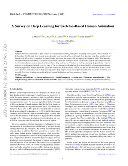 A Survey on Deep Learning for Skeleton-Based Human Animation