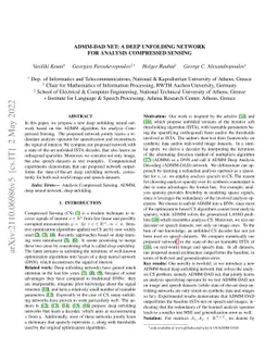 ADMM-DAD net: a deep unfolding network for analysis compressed sensing
