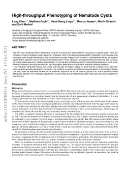 High-throughput Phenotyping of Nematode Cysts