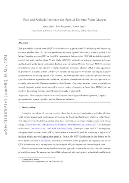 Fast and Scalable Inference for Spatial Extreme Value Models