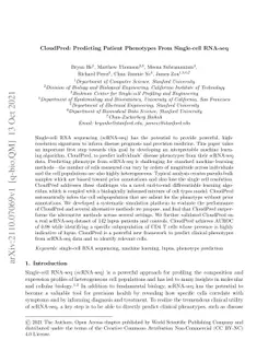 CloudPred: Predicting Patient Phenotypes From Single-cell RNA-seq