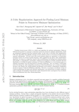 A Cubic Regularization Approach for Finding Local Minimax Points in
  Nonconvex Minimax Optimization