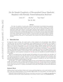 On the Sample Complexity of Decentralized Linear Quadratic Regulator
  with Partially Nested Information Structure