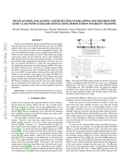 Multi-ACCDOA: Localizing and Detecting Overlapping Sounds from the Same
  Class with Auxiliary Duplicating Permutation Invariant Training