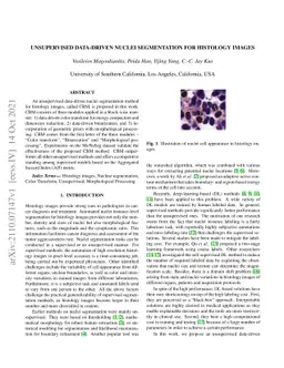 Unsupervised Data-Driven Nuclei Segmentation For Histology Images