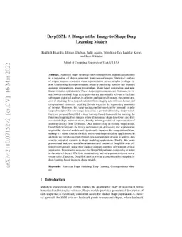 DeepSSM: A Blueprint for Image-to-Shape Deep Learning Models