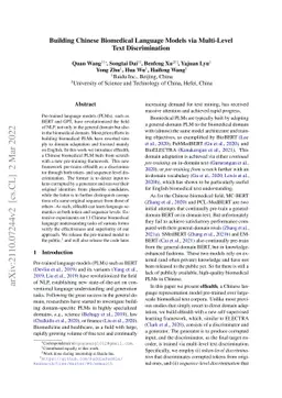 Building Chinese Biomedical Language Models via Multi-Level Text
  Discrimination