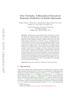 View Vertically: A Hierarchical Network for Trajectory Prediction via
  Fourier Spectrums
