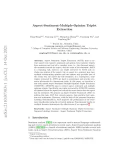 Aspect-Sentiment-Multiple-Opinion Triplet Extraction