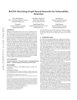 ReGVD: Revisiting Graph Neural Networks for Vulnerability Detection