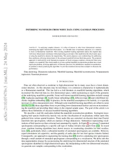 Inferring manifolds using Gaussian processes