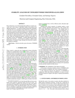 Stability Analysis of Unfolded WMMSE for Power Allocation