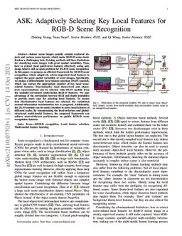 ASK: Adaptively Selecting Key Local Features for RGB-D Scene Recognition
