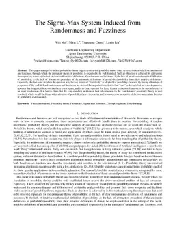 The Sigma-max System Induced from Randomness & Fuzziness and its Application in Time Series Prediction