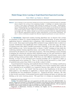 Model-Change Active Learning in Graph-Based Semi-Supervised Learning