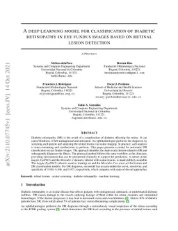 A deep learning model for classification of diabetic retinopathy in eye
  fundus images based on retinal lesion detection