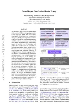 Cross-Lingual Fine-Grained Entity Typing