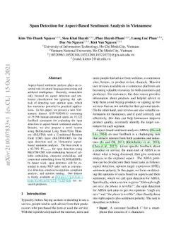 Span Detection for Aspect-Based Sentiment Analysis in Vietnamese