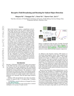 Receptive Field Broadening and Boosting for Salient Object Detection