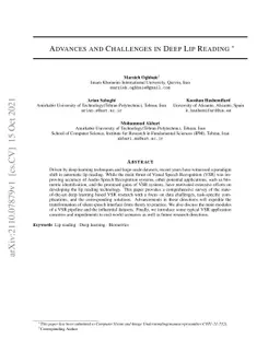 Advances and Challenges in Deep Lip Reading