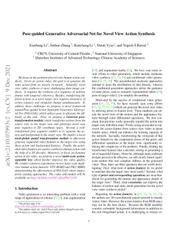 Pose-guided Generative Adversarial Net for Novel View Action Synthesis