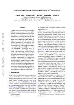 Multimodal Emotion-Cause Pair Extraction in Conversations