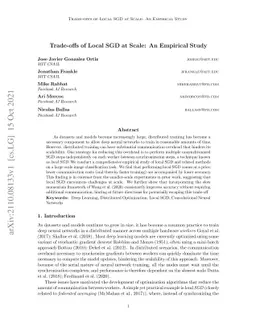 Trade-offs of Local SGD at Scale: An Empirical Study
