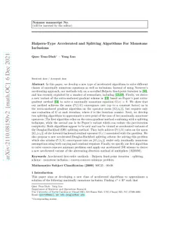 Halpern-Type Accelerated and Splitting Algorithms For Monotone
  Inclusions