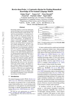 Rewire-then-Probe: A Contrastive Recipe for Probing Biomedical Knowledge
  of Pre-trained Language Models