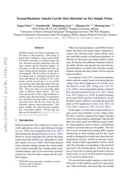 Textual Backdoor Attacks Can Be More Harmful via Two Simple Tricks