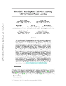 FlexMatch: Boosting Semi-Supervised Learning with Curriculum Pseudo
  Labeling